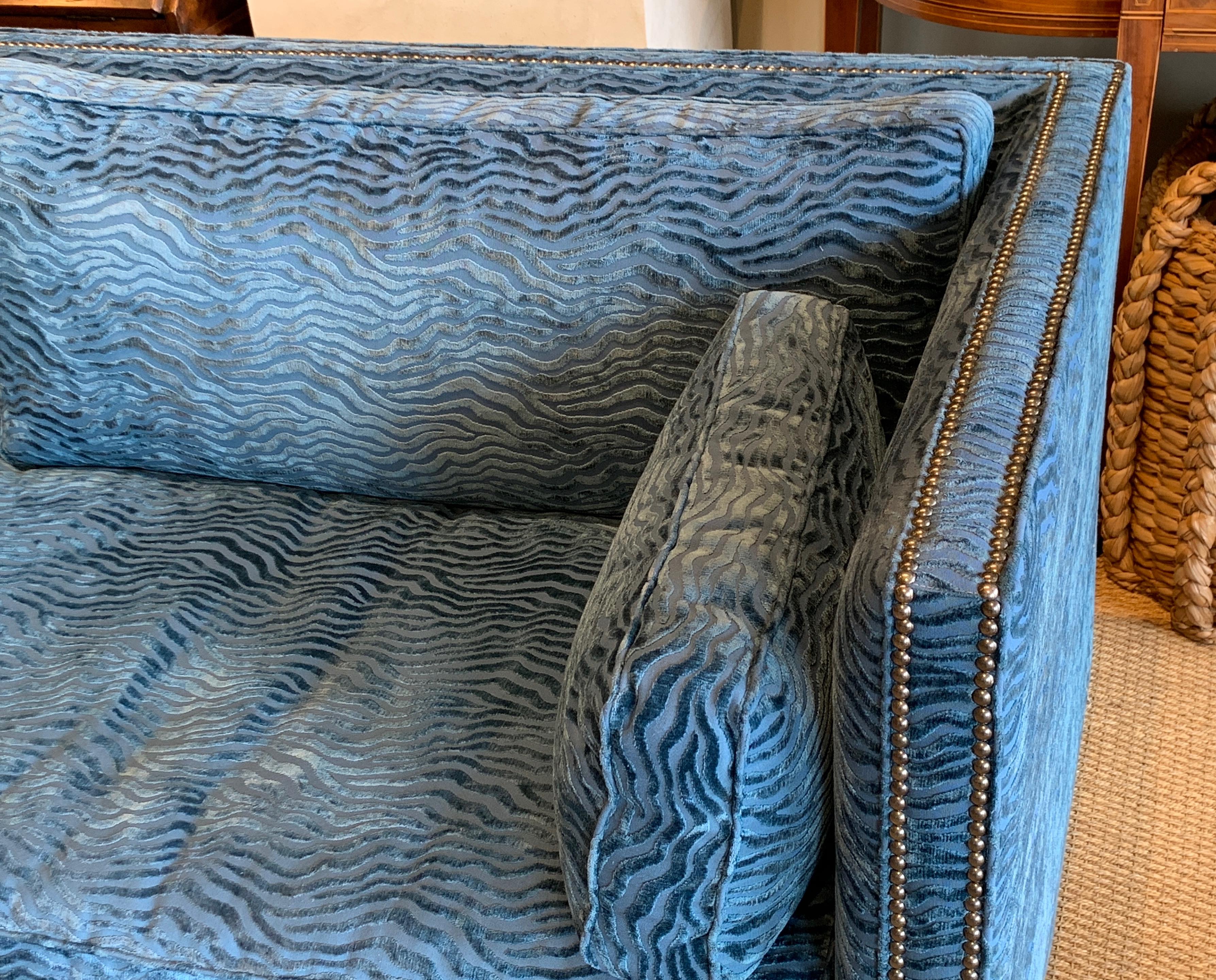 sapphire blue couch