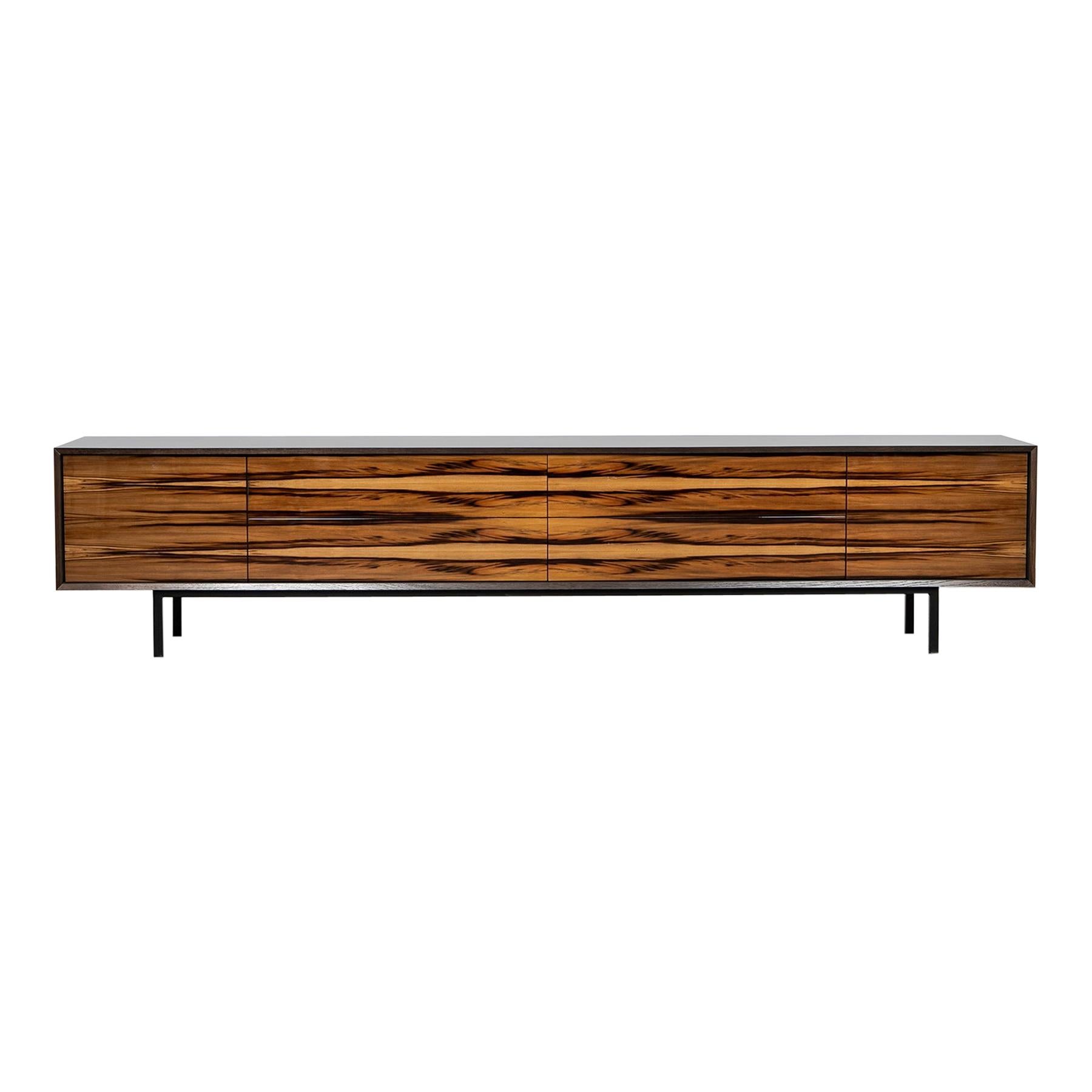 Contemporary Satin Nut Sideboard by Johannes Hock