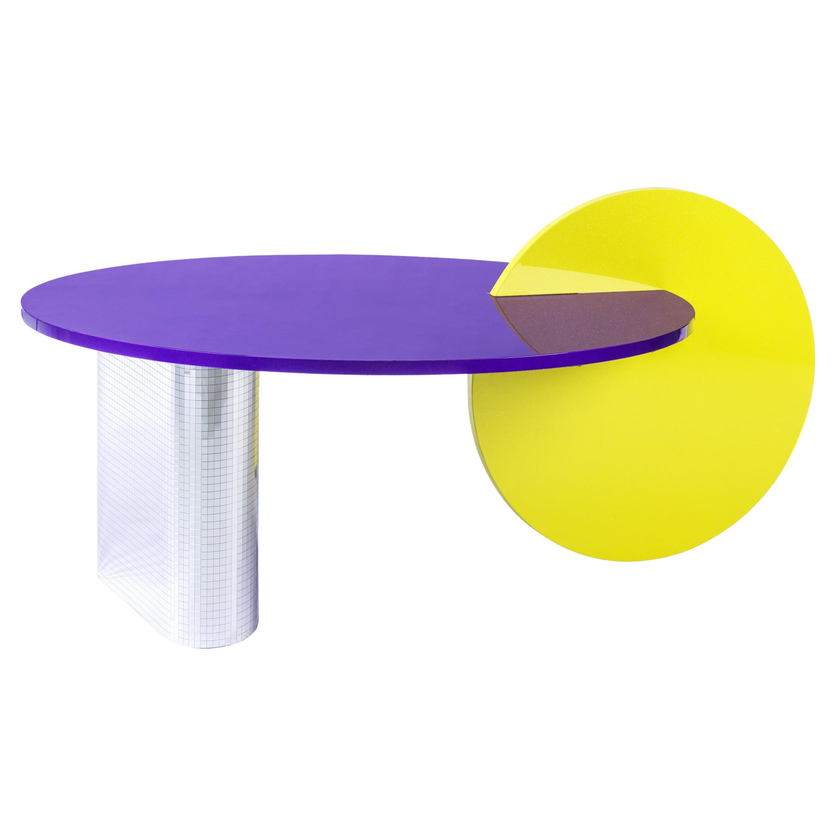 Table basse contemporaine Saturn en aluminium par Altreforme