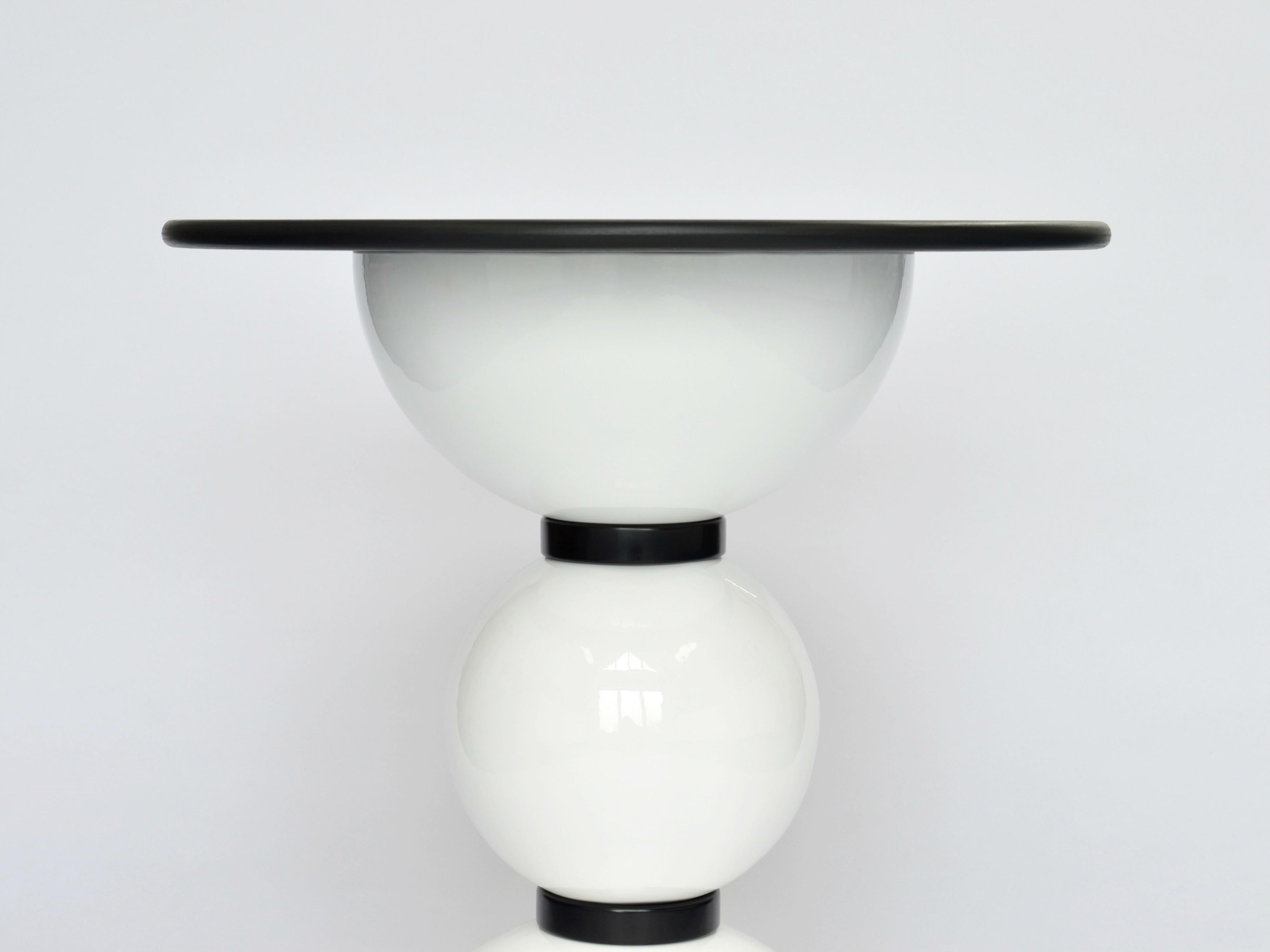 Dyed Contemporary Saturn Table by Connor Holland in Powder-Coated Steel For Sale