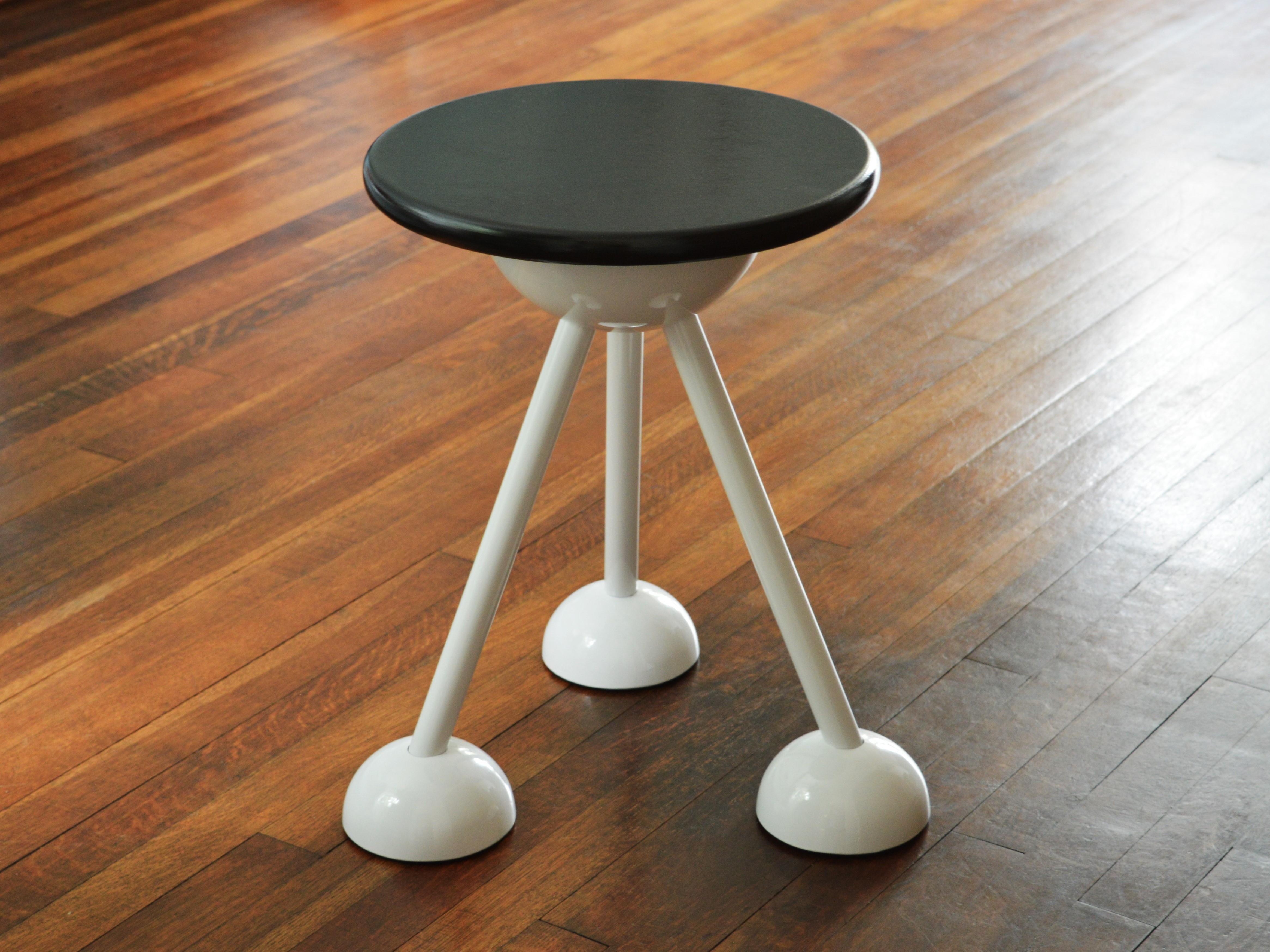 Dyed Contemporary Saturn Tripod Table by Connor Holland in Powder-Coated Steel For Sale