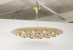 Lampe à suspension soucoupe contemporaine de Fedele Papagni, Italie 2010