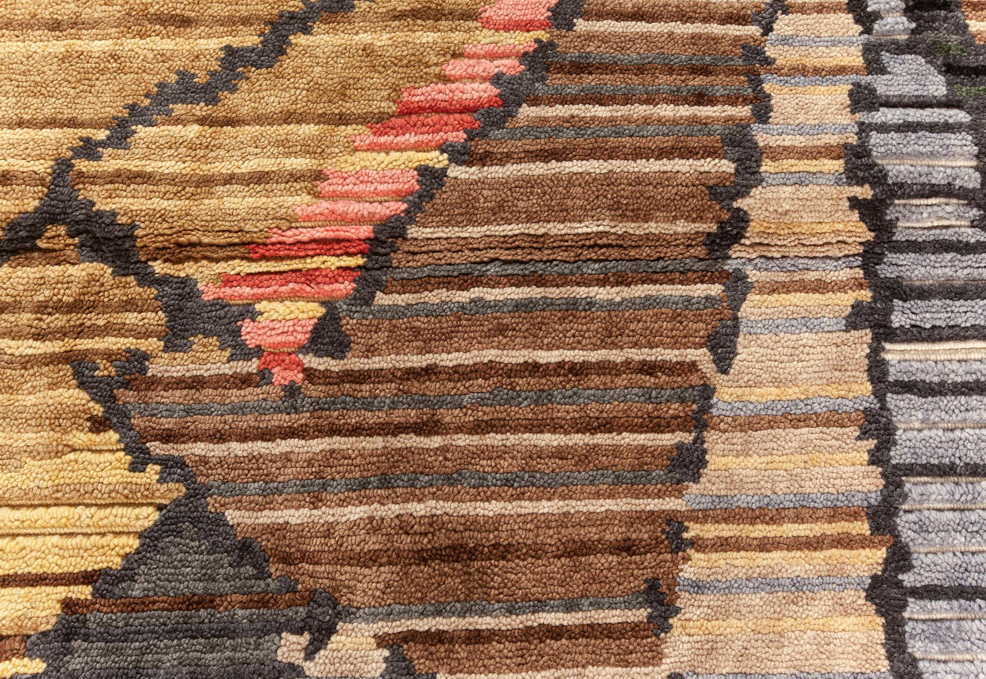 Indiano Tappeto contemporaneo Sauron Textural di Doris Leslie Blau in vendita