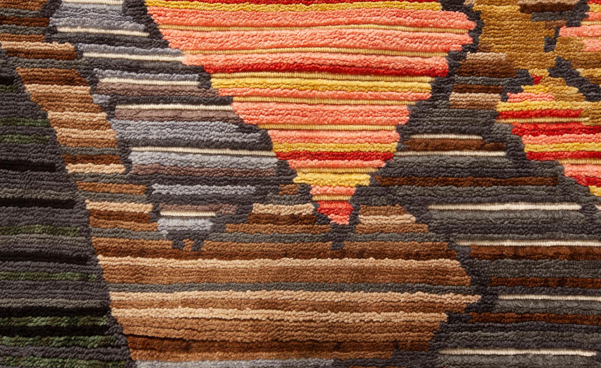 Lana Tappeto contemporaneo Sauron Textural di Doris Leslie Blau in vendita