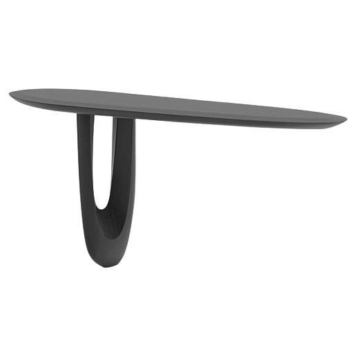 Table console contemporaine 'Savignyplatz' par Man of Parts, Oak Oak noir, 220 cm