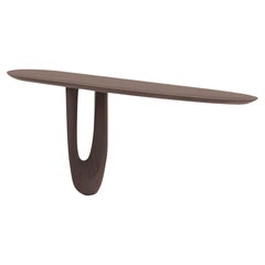 Table console contemporaine 'Savignyplatz' par Man of Parts, Chêne Whiskey, 160cm