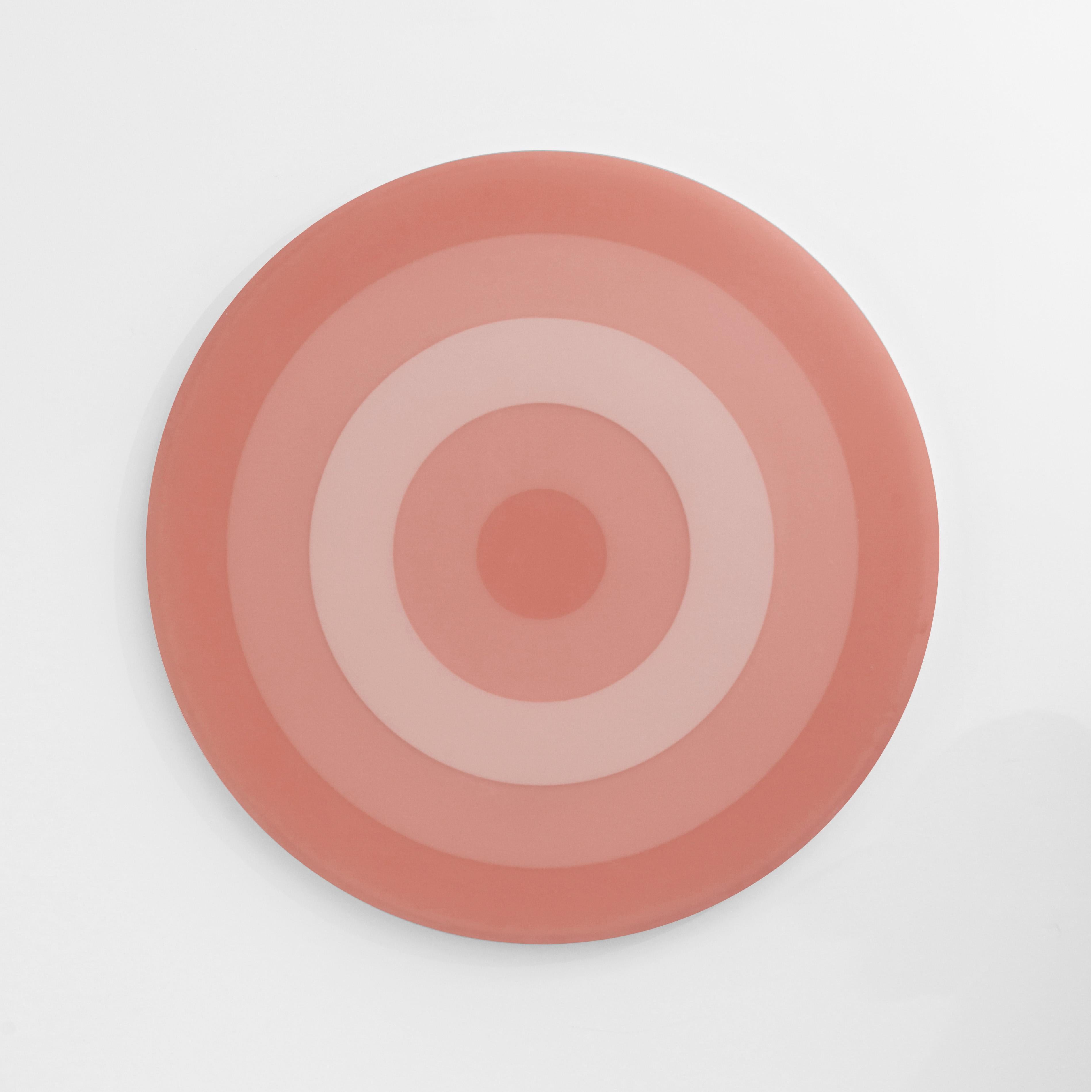 XXIe siècle et contemporain Décor mural contemporain en résine époxy rose avec anneaux en forme d'écailles par Facture en vente
