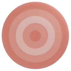 Contemporary Scale Rings Epoxy Resin Wall Decor In Pink by Facture