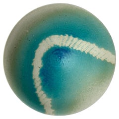 Cuenco escandinavo contemporáneo de cerámica Aqua