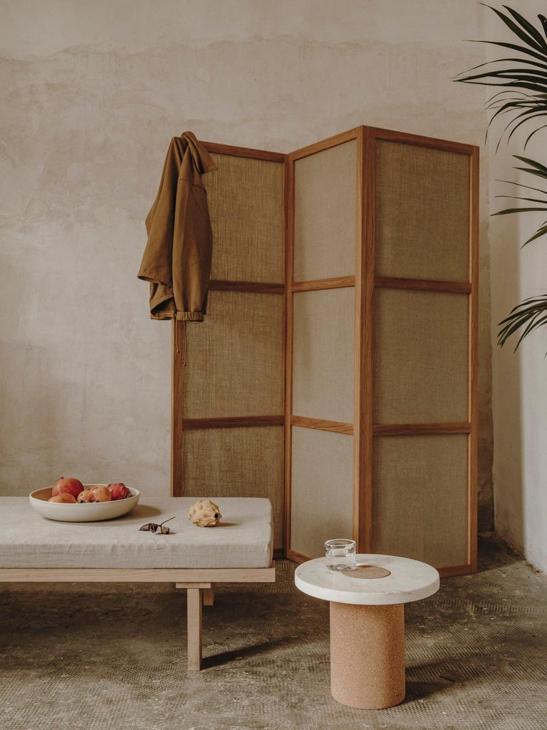 Contemporary Scandinavian Design Frame Room Divider Three Panels Wood ...