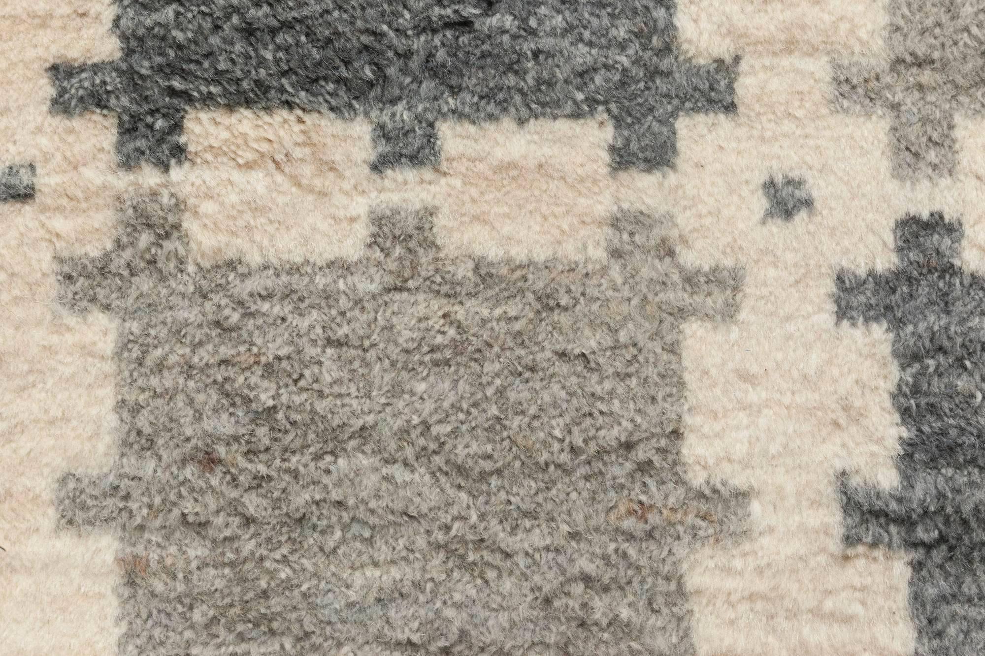 Tapis contemporain en laine nouée à la main au design scandinave par Doris Leslie Blau
Taille : 4'10