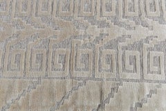 Tapis contemporain scandinave « Keyway » de Doris Leslie Blau, couleur sable clair et taupe