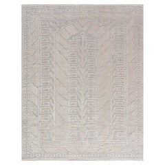 Tapis contemporain scandinave « Keyway » de Doris Leslie Blau, couleur sable clair et taupe