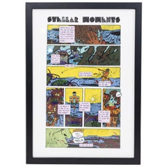 Contemporary Scatalogical Astronaut and Robot Comic