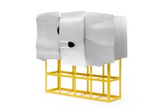 Contemporary Scocca Cabinet in Aluminium by Altreforme