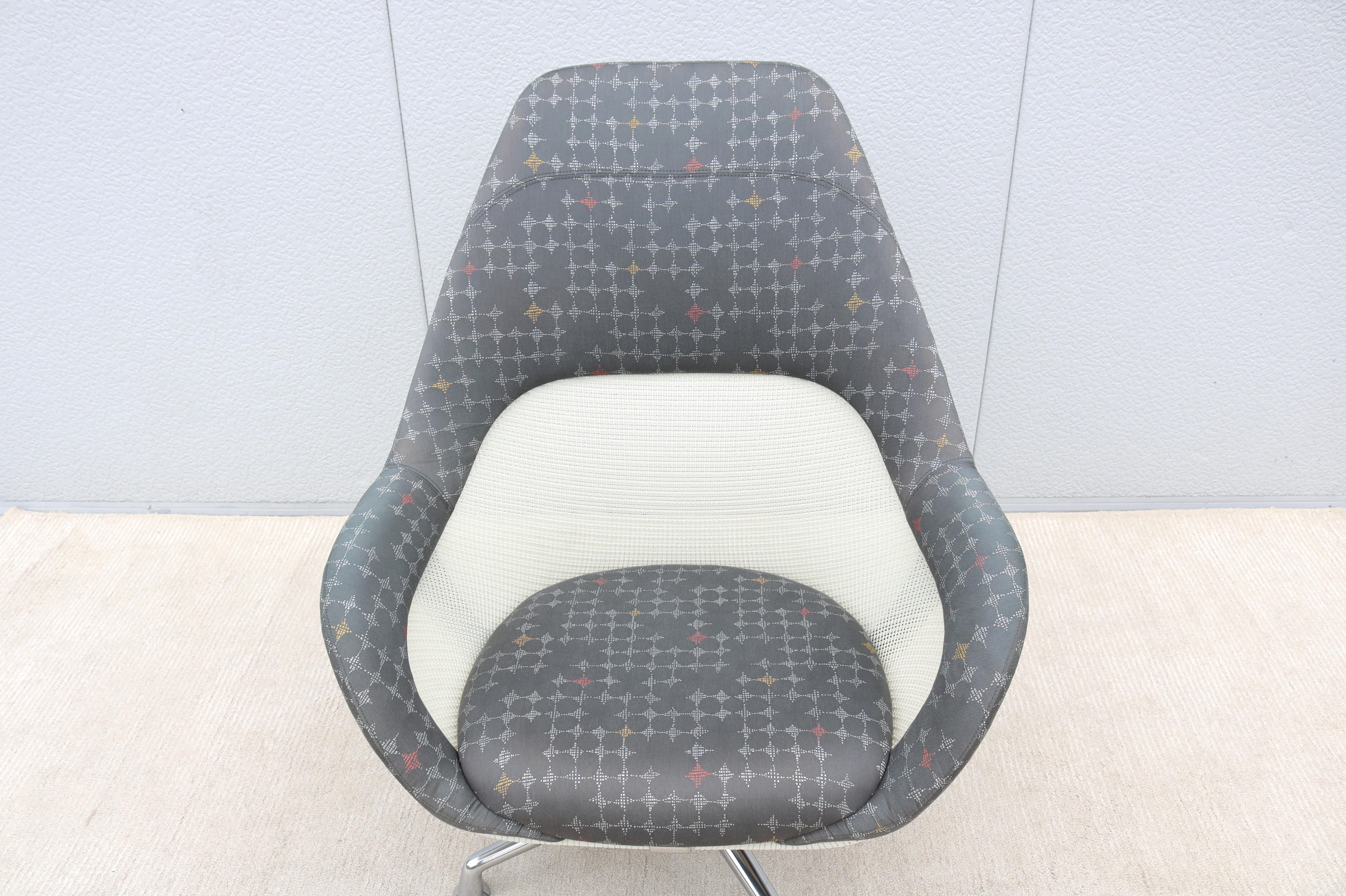 Contemporary Scott Wilson für Coalesse SW_1 Grauer Hochlehner-Lounge-Drehstuhl im Angebot 6