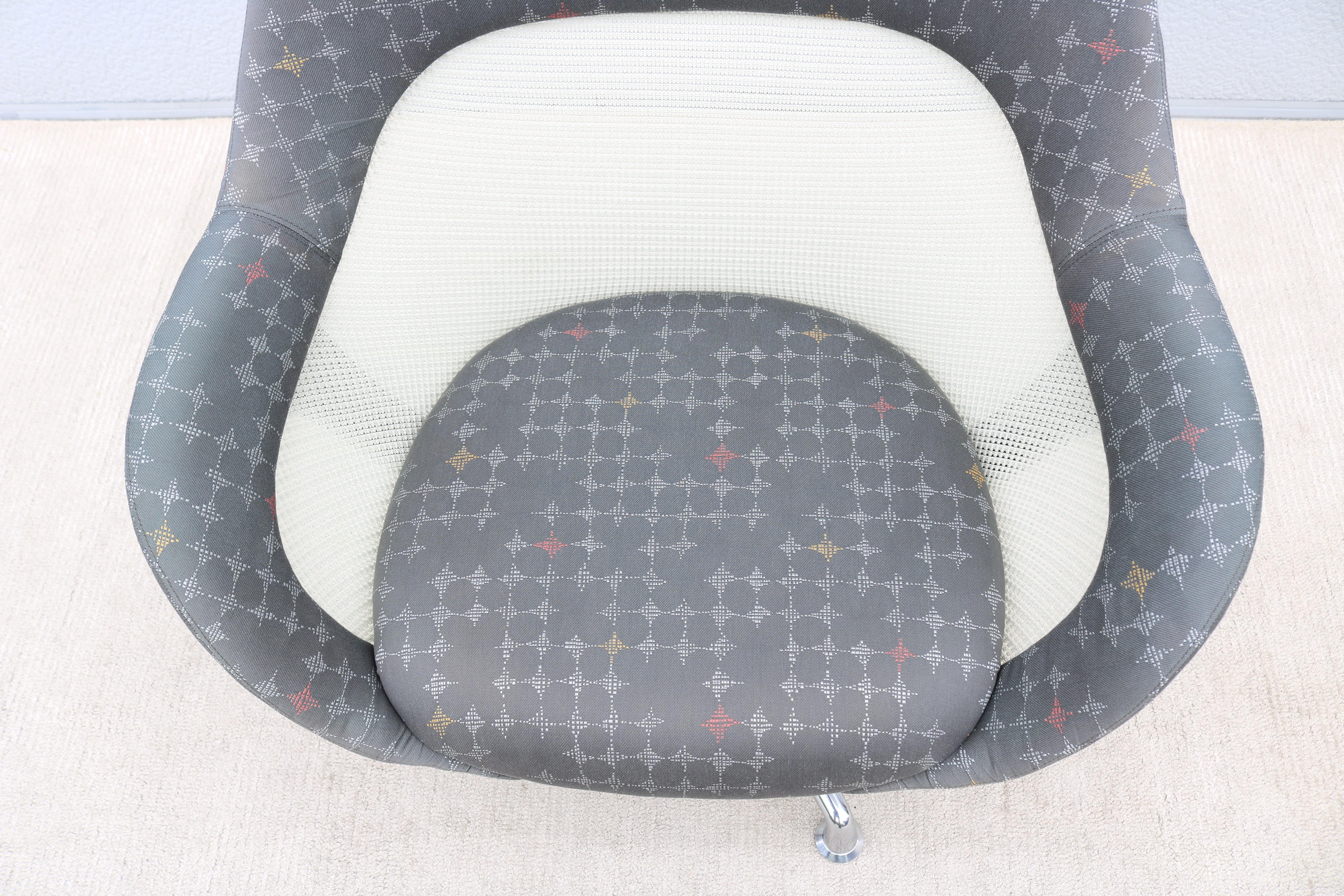 Contemporary Scott Wilson für Coalesse SW_1 Grauer Hochlehner-Lounge-Drehstuhl im Angebot 8