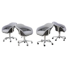 Contemporary Scott Wilson for Coalesse SW_1 Swivel Conference Chairs, Set of 4