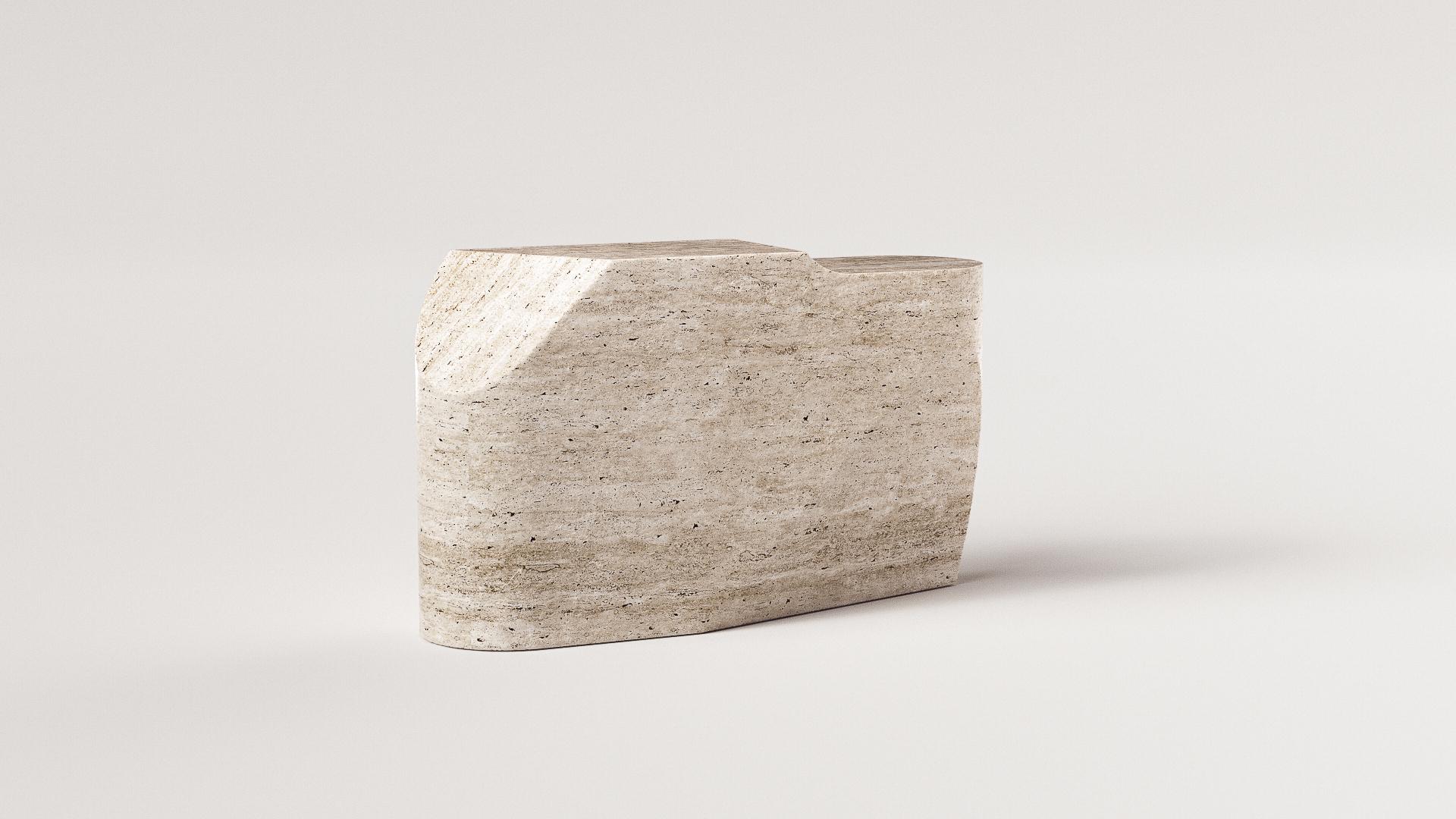 Stone Contemporary Sculpt - Console by Arthur Vallin For Sale
