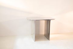 Contemporary sculpted Aluminium Shave stool