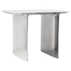 Contemporary sculpted Aluminium Shave stool