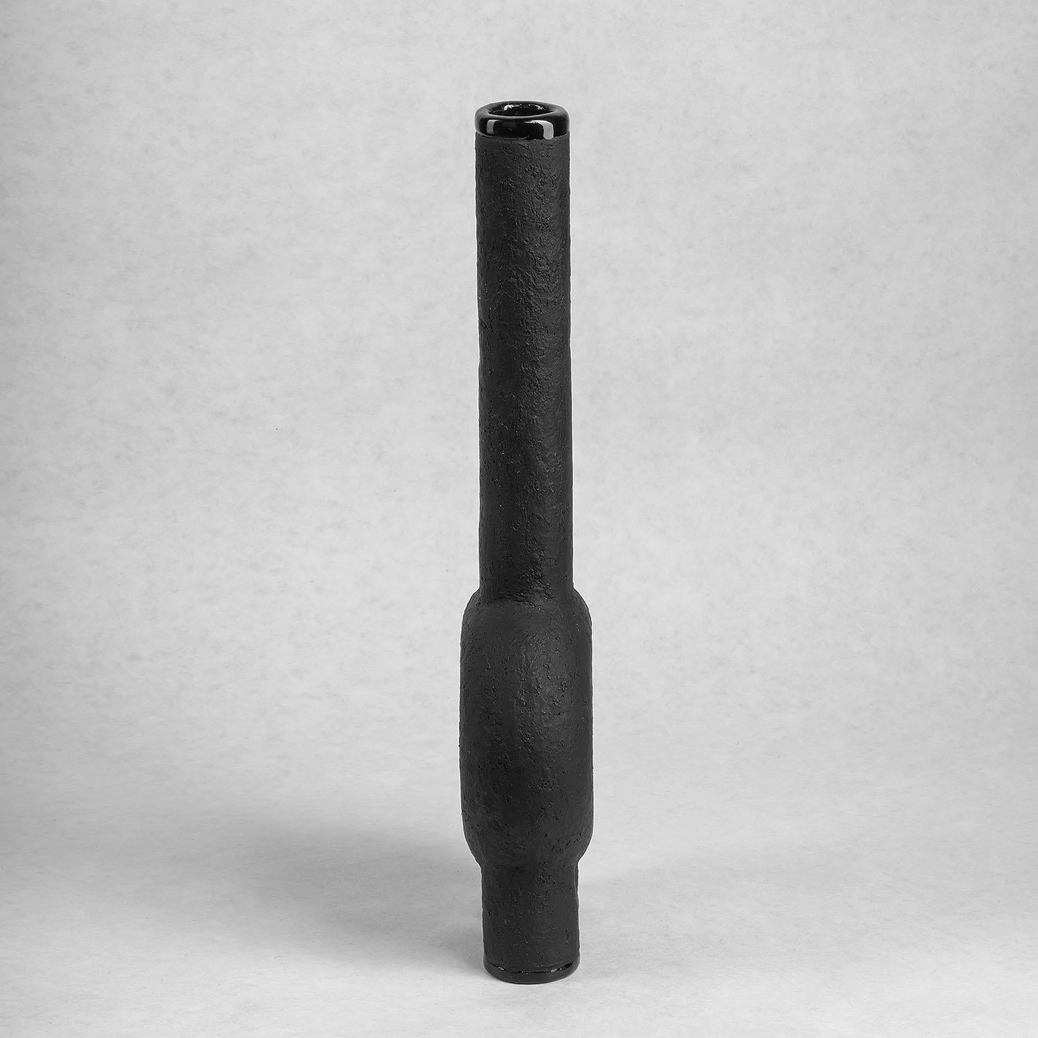 Contemporary Sculpted black ceramic vase - Kumanec long neck vase by Faina

Design: Victoriya Yakusha
Material: material: clay / ceramics
Dimensions: 7.3 x 10 x 38 cm.


(“kumanec” in Ukrainian — (ceramic figured vessel)
Traditional festive