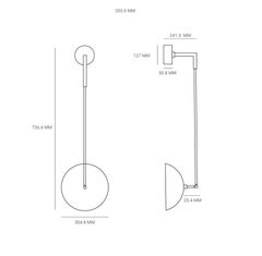 Applique contemporanea in ottone scolpito, Tango di Paul Matter