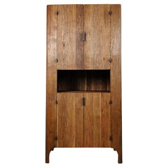 Contemporary Sculpted Buffet in Solid Oak