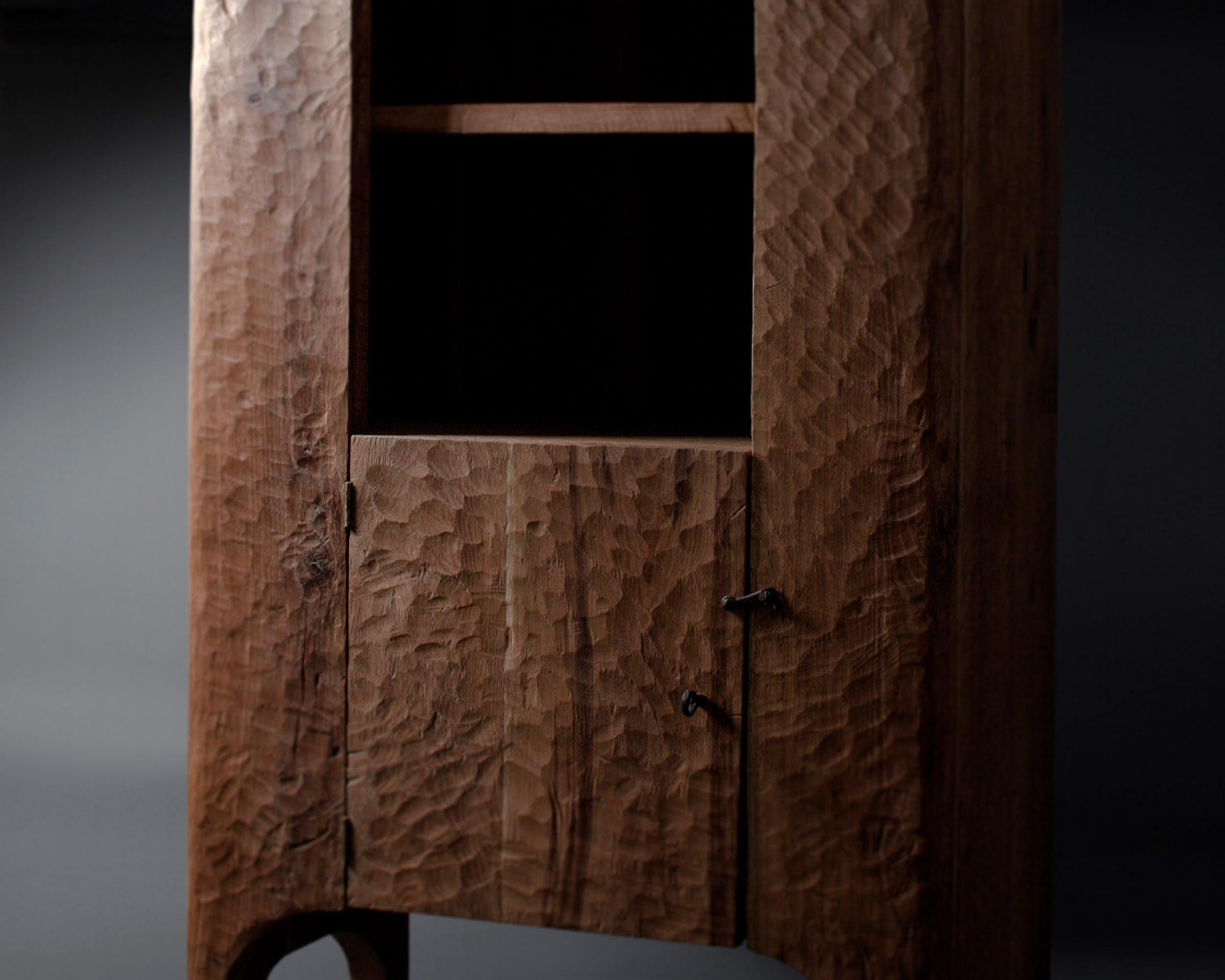 Cupboard made of solid oak (+ linseed oil)
Measures: 175 x 80 x 40 cm

SÓHA design studio conceives and produces furniture design and decorative objects in solid oak in an authentic style. Inspiration to create all these items comes from the Russian