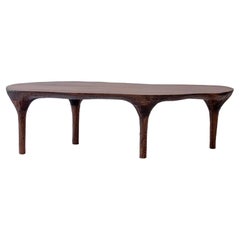 Contemporary Holzskulptur Waage Natural Couchtisch