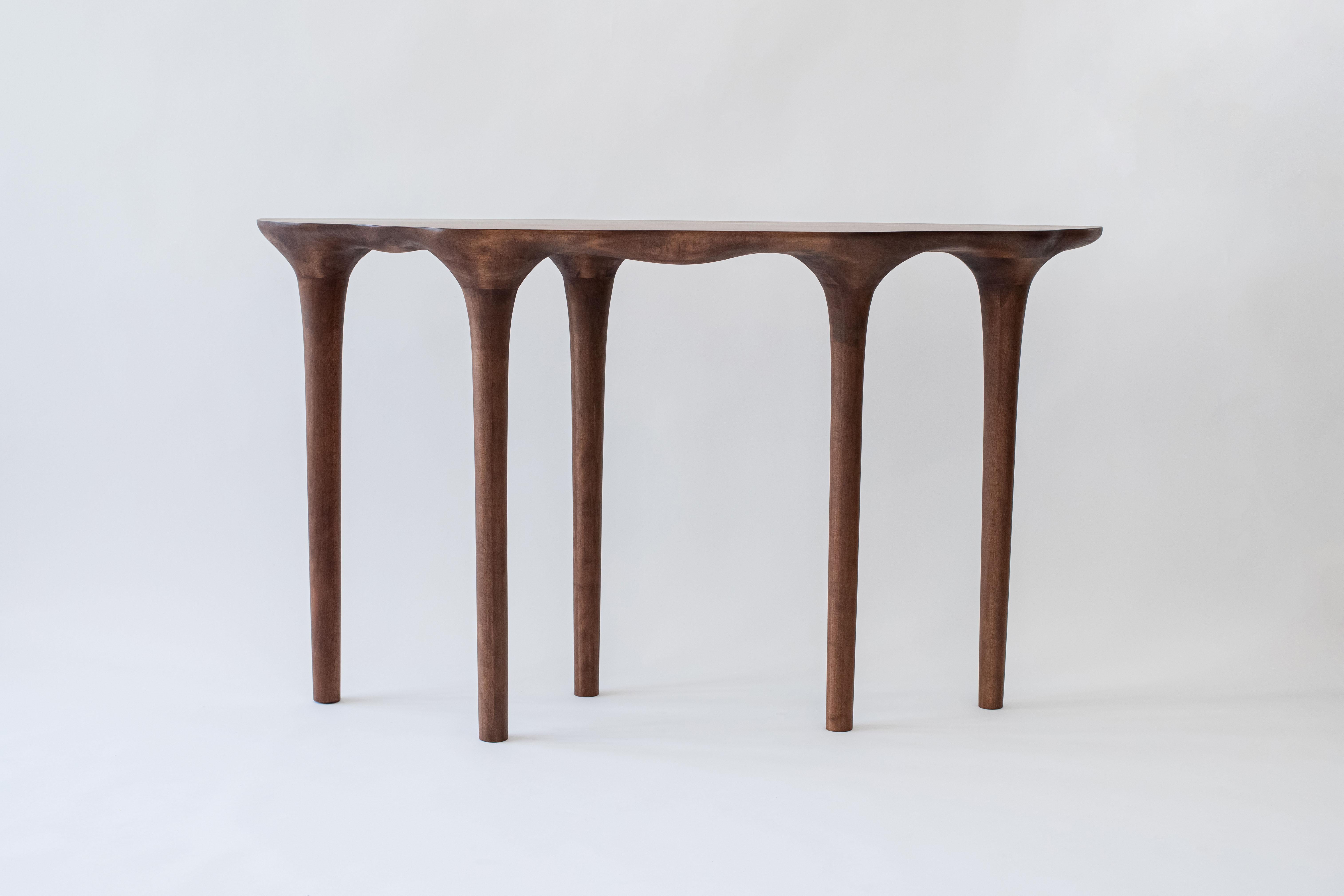 Contemporary sculpted wood Scales Natural Console table In New Condition For Sale In 1204, CH