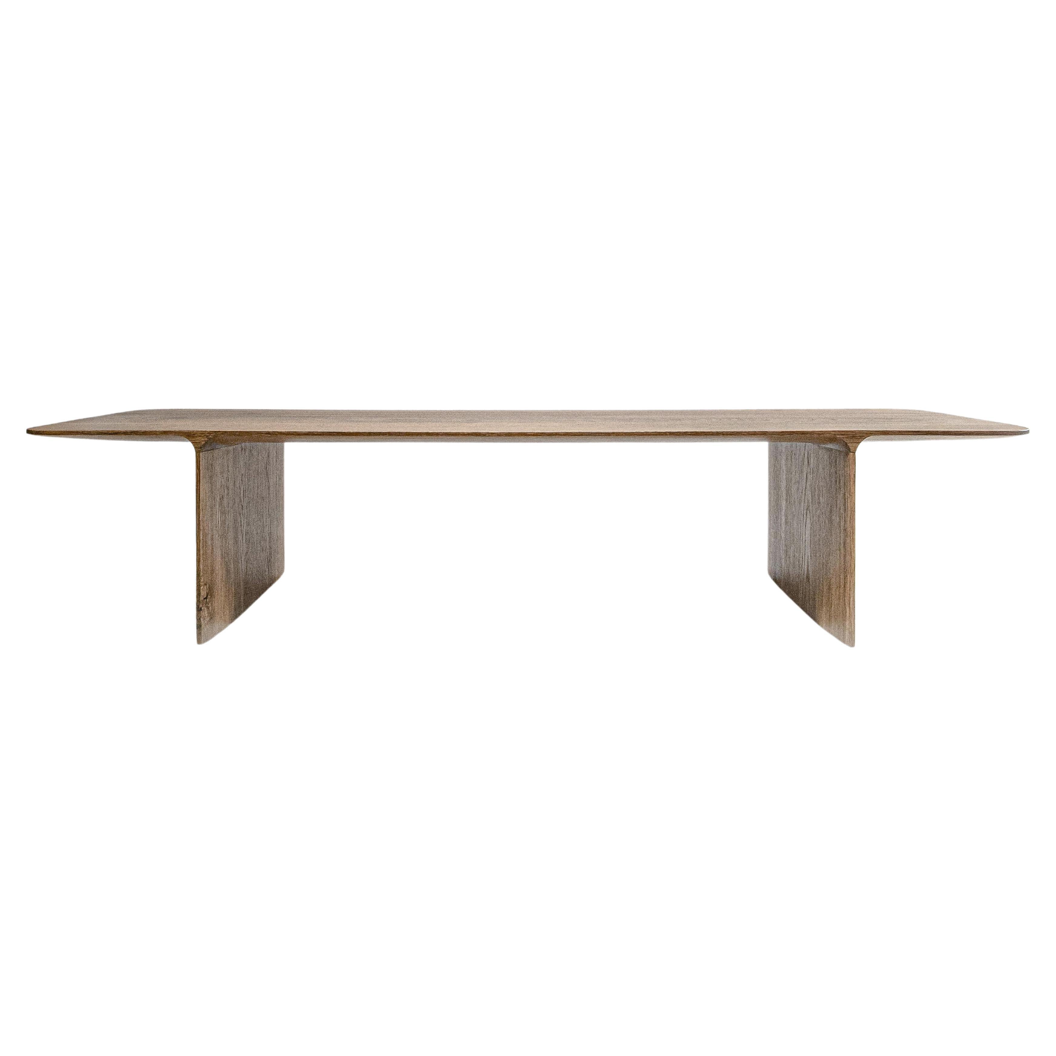 Contemporary sculpted wood Shave coffee table by Cedric Breisacher