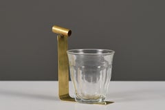 Contemporary sculptural ashtray JAUME Un cortado en vaso y la leche natural