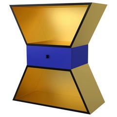 Contemporary Sculptural Cabinet Gold Apollon Wood by Chapel Petrassi Contemporary Sculptural Cabinet Gold Apollon Wood by Chapel Petrassi