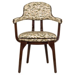Chaise de salle à manger « Silhouette II » contemporaine, sculpturale, en bois chenille, signée InsidherLand