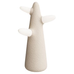 Lampadaire sculptural contemporain, Ztista Composite et verre soufflé, Grun Model No.