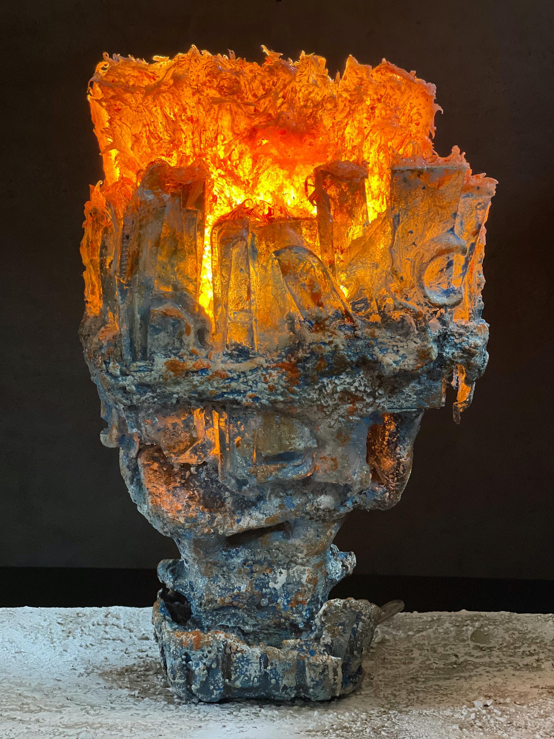 Organic Modern Contemporary Sculptural Lamp 