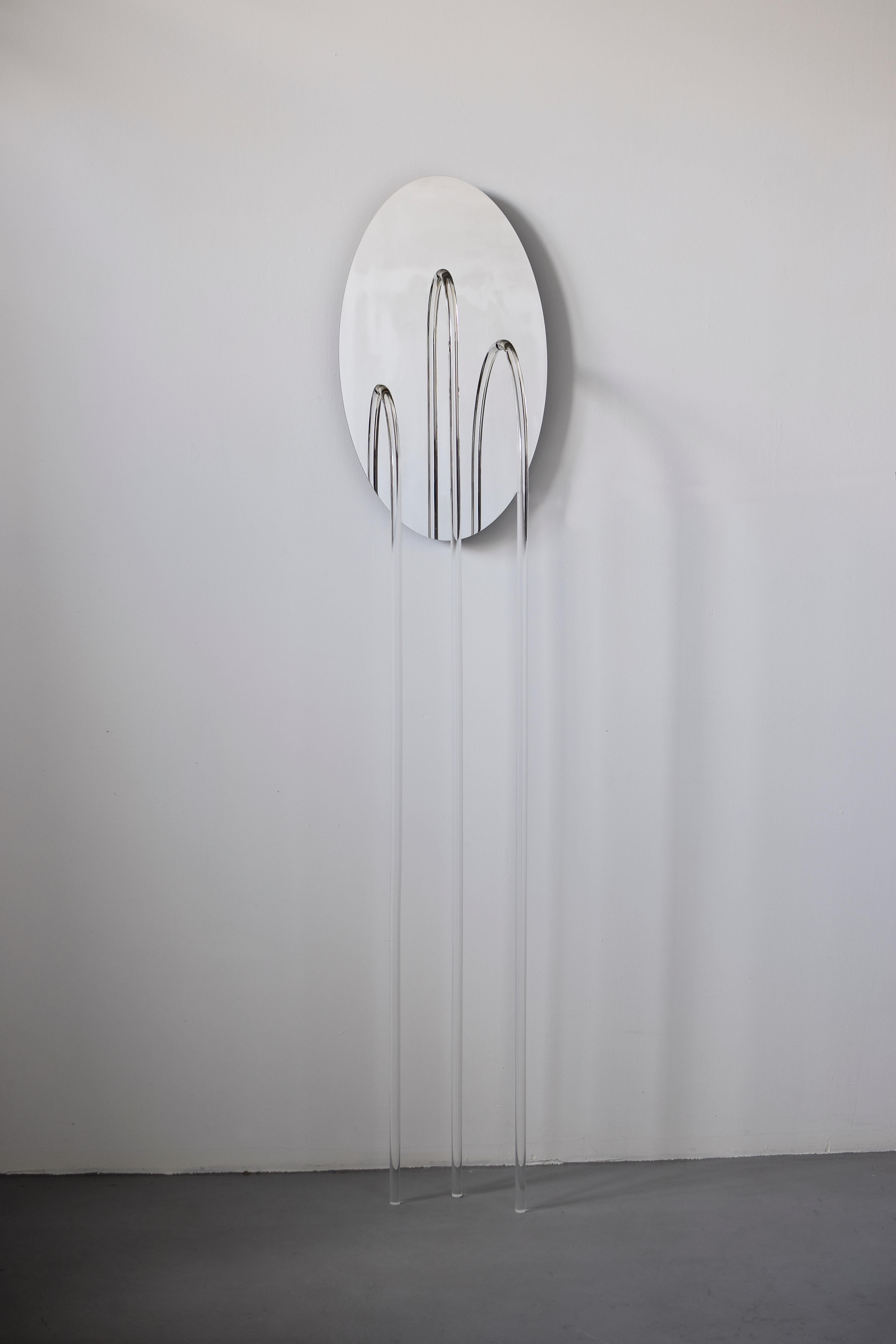 Dutch Contemporary Sculptural Mirror and Lamp 'Elusive 06'