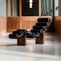 Chaise longue contemporaine sculpturale Momentum par MainGUILTY - w/Premium Leather
