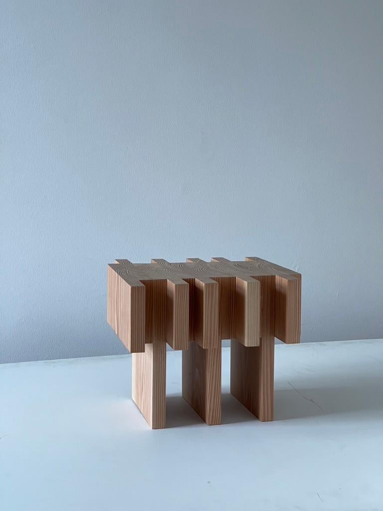 Offcut Collection 
By Lærke Ryom 2021. 
Individually signed. Dimension 34x34x29h cm



-Offcut collection by Lærke Ryom in Denmark explores the aesthetics of end grain and is made with the intention of emphasizing the potential and value of