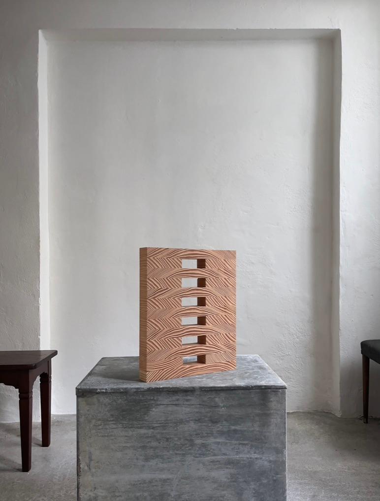 Danish Contemporary Sculptural Object Made Entirely from Industrial Pine Wood Offcuts  For Sale