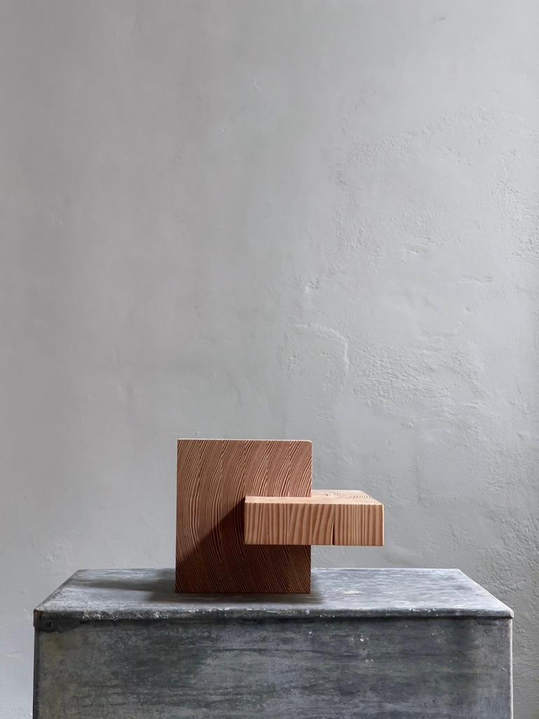 Contemporary Sculptural Object Made Entirely from Industrial Pine Wood Offcuts For Sale 1