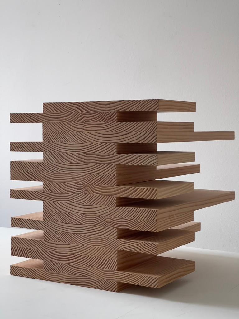 Contemporary Sculptural Object Made Entirely from Industrial Pine Wood Offcuts.  In New Condition For Sale In København K, 84