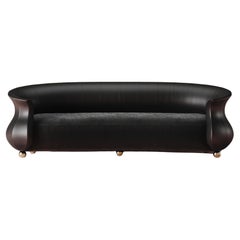 Contemporary Sculptural Organic Mid Century style Curved Amphora Sofa