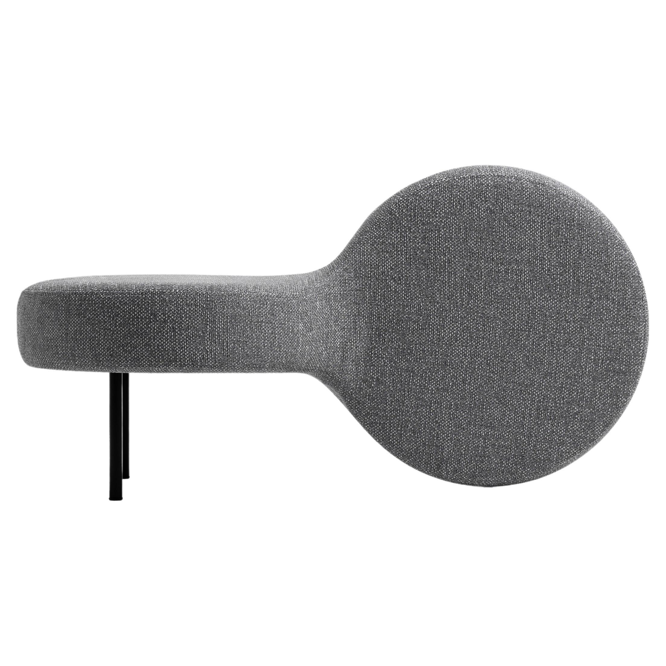 Contemporary Sculptural Pouf Loop by WOO – Upholstered Ottoman for Minimalist