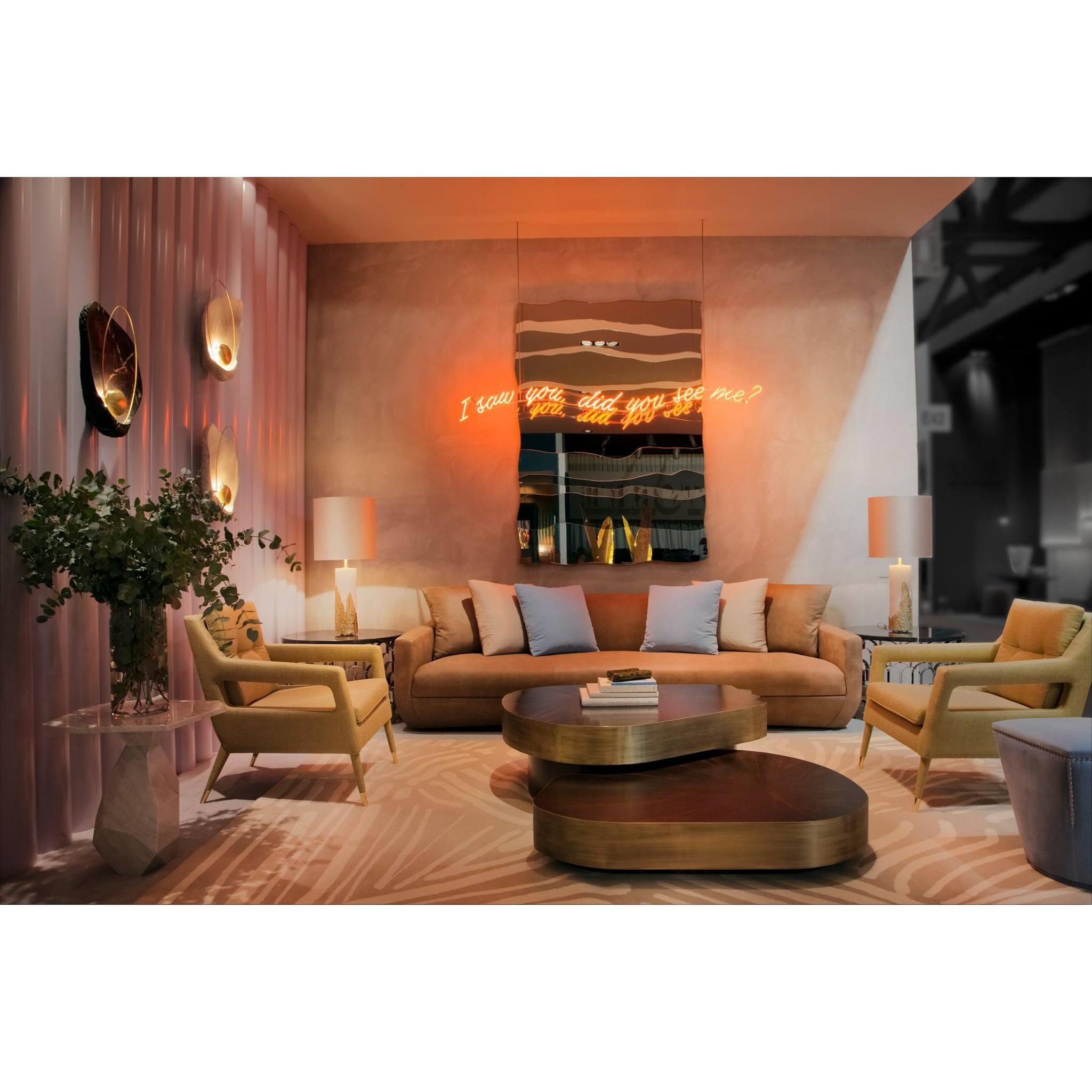 Contemporary Sculptural Sofa mit diskreter Naht im Angebot 6