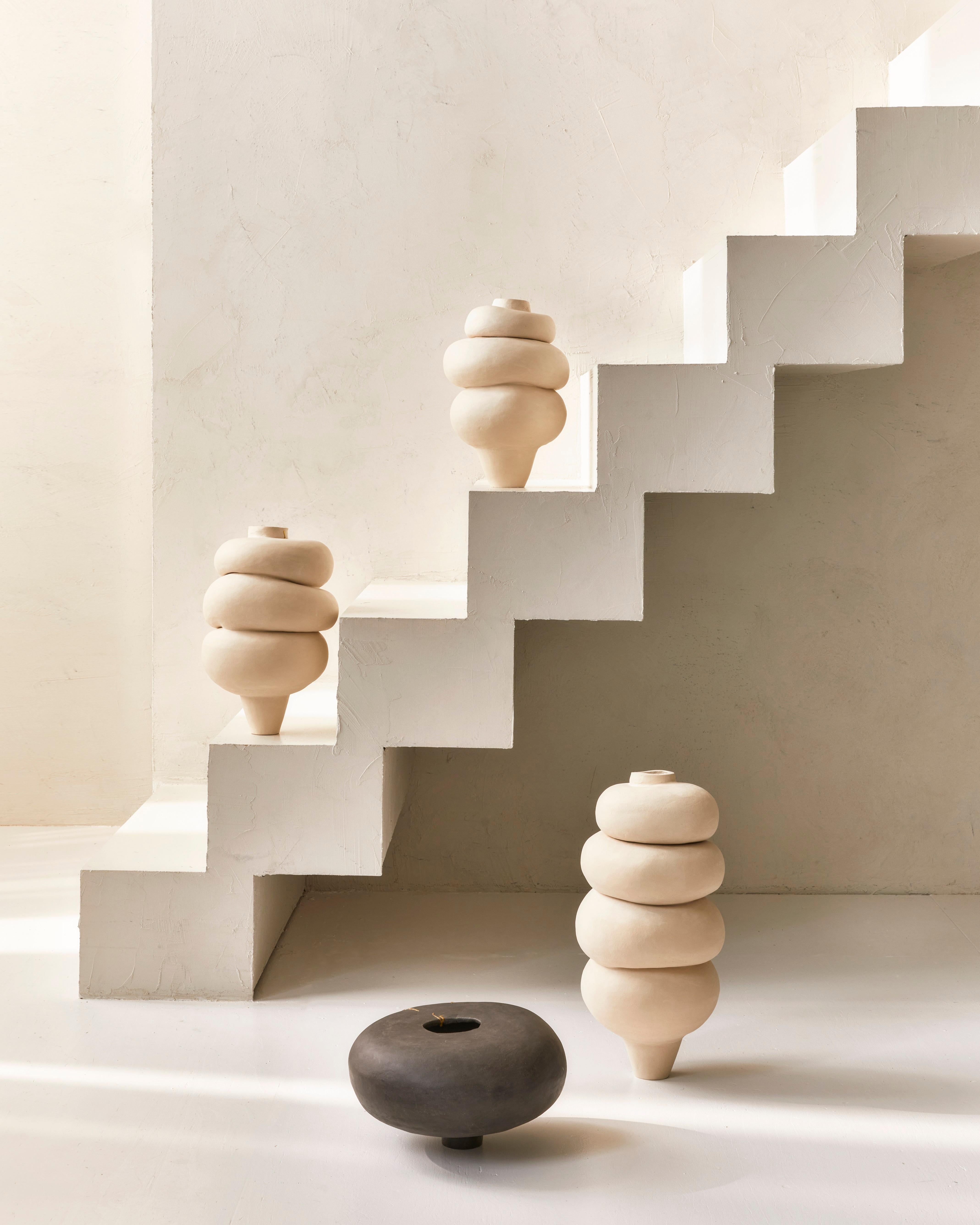Dutch Contemporary Sculptural Stoneware Ceramic Art Modder Beauty by Françoise Jeffrey For Sale