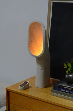 Contemporary Sculptural Sustainable Concrete Lamp by James Haywood