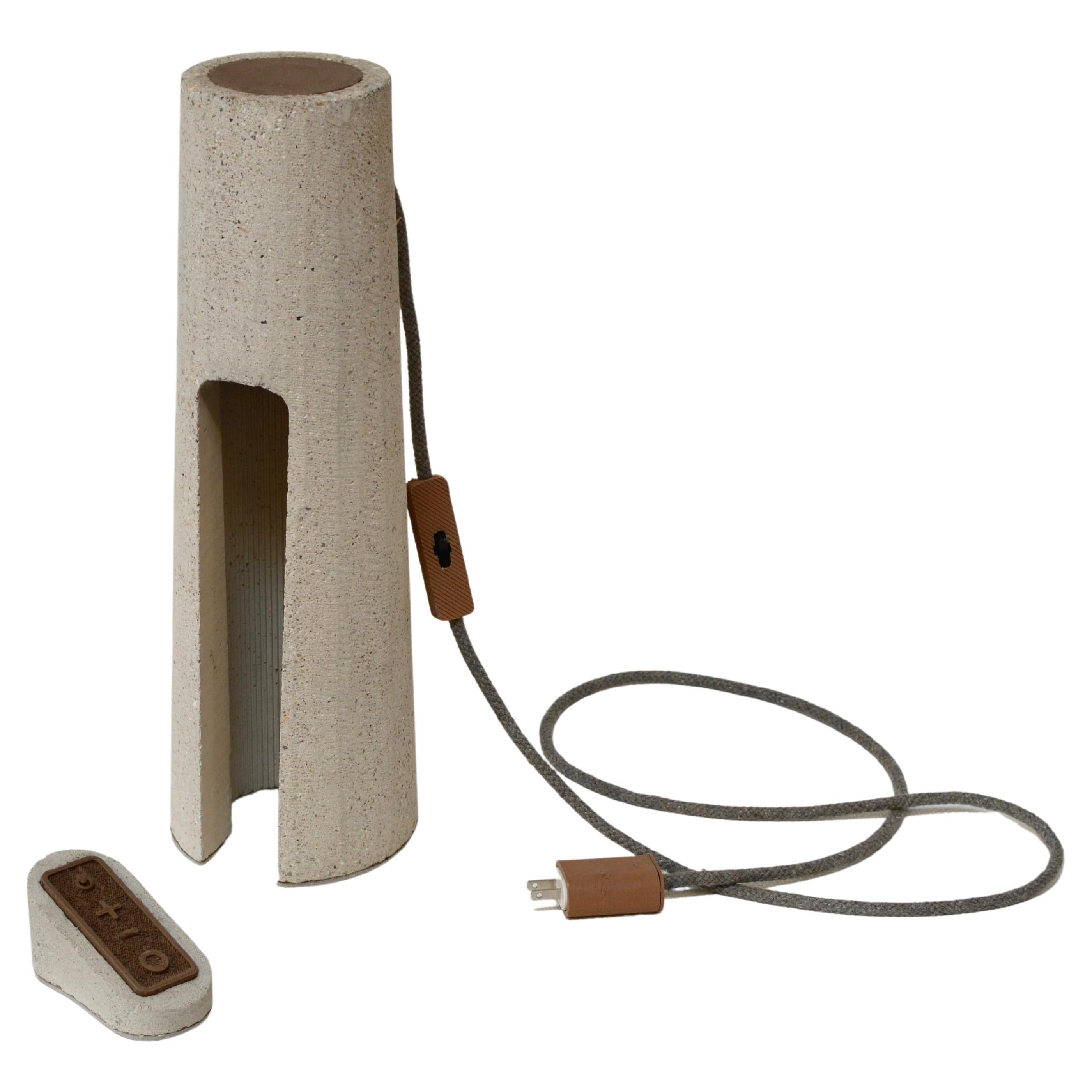 Contemporary Sculptural Sustainable Concrete Lamp by James Haywood