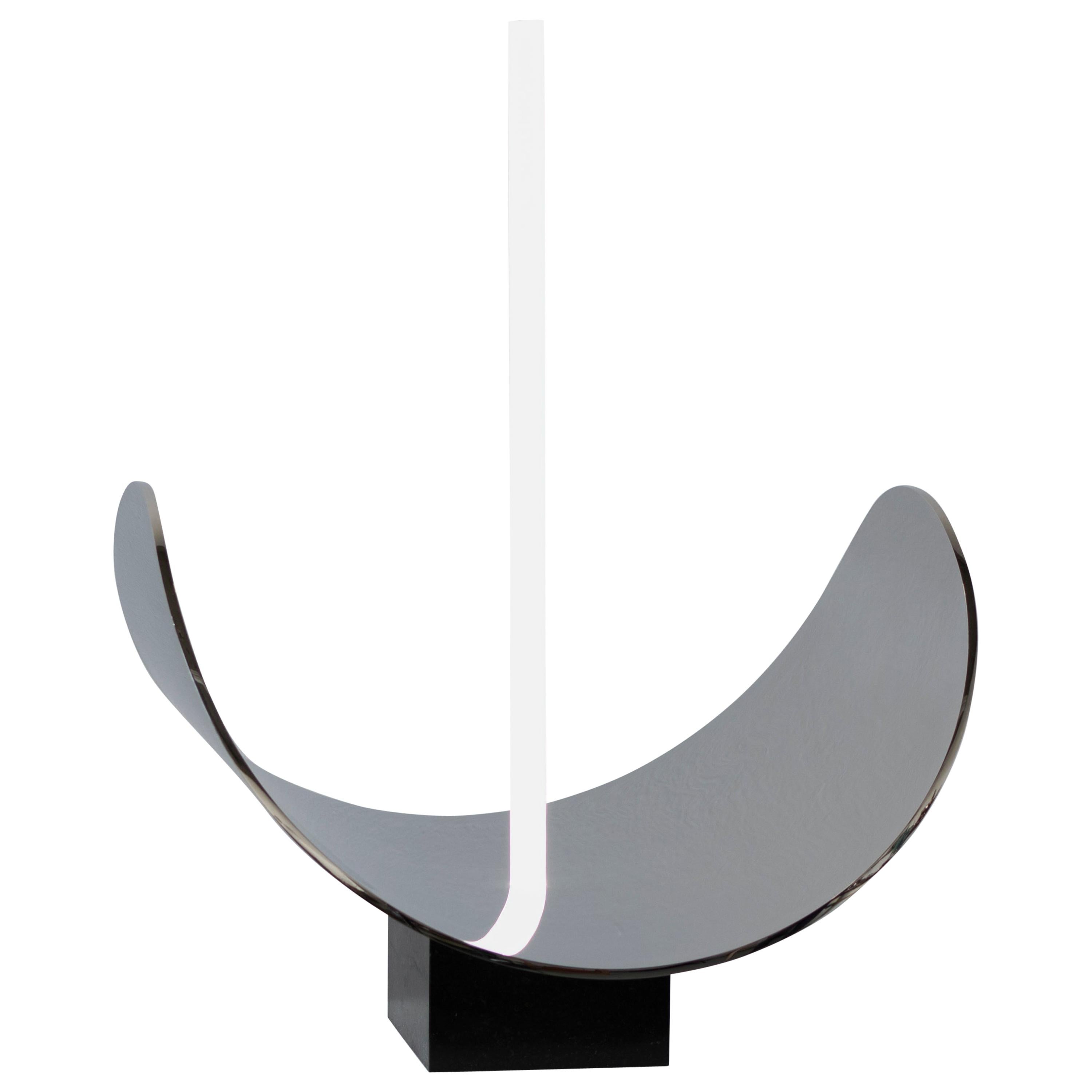 Contemporary Sculptural Table Lamp and Mirror 'Elusive 09'